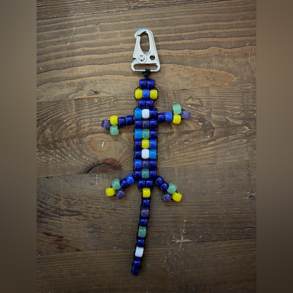 Free People Beaded Lizard Bag Charm - Picture 2 of 3